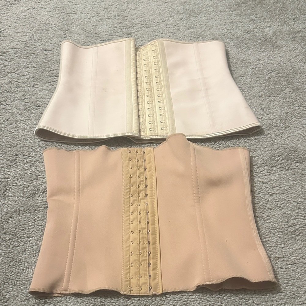 Women's Cream and Tan Waist trainers BUNDLE (Yianna and viola waist set)!